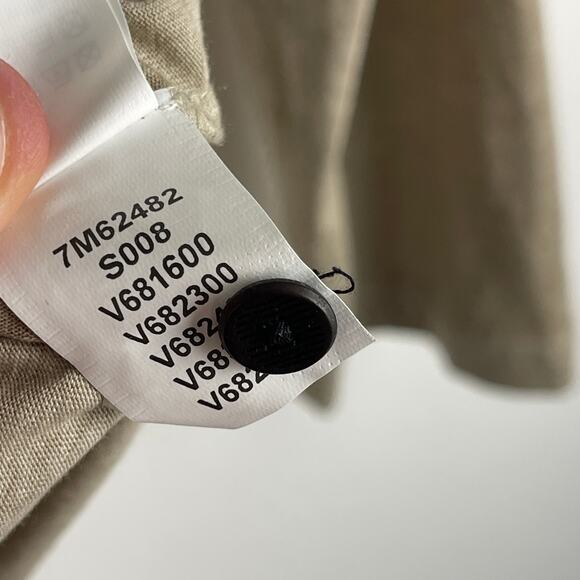 Lucky Brand Venice Burnout Cream Beige Tan Long Sleeve Henley T Shirt Men's XL - Picture 7 of 9